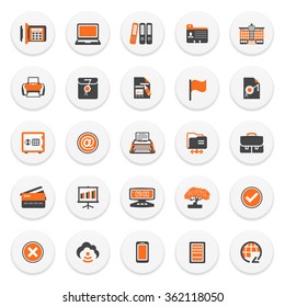 Set of web icons for business, e-commerce, marketing.