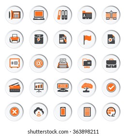 Set of web icons for business, e-commerce, marketing.