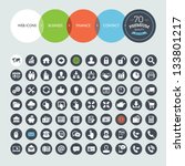 Set of web icons for business, finance and communication
