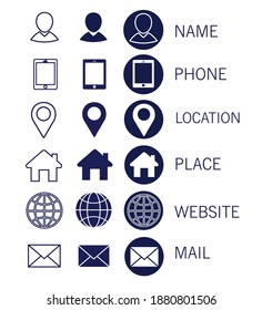 Set of web icons for business, finance, and communication. Designers can use for Their Design