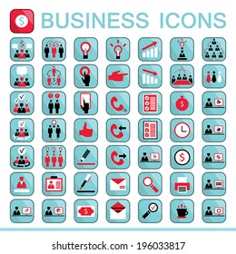 Set of web icons for business, finance, office, communication, human resources. Vector illustration. Part 2
