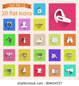 Set of web icons for business, finance.