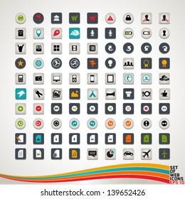 Set of web icons for business, management and human resources. Graphic Design Editable For Your Design.