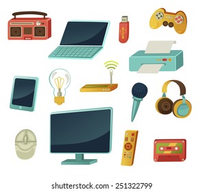 Set of web icons - Illustration