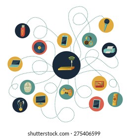 Set of web icons - Illustration