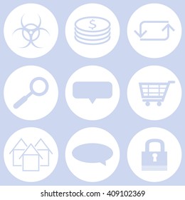 Set of web icons, Illustrator EPS 10