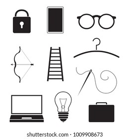 set of web icons, pictograms- vector illustration