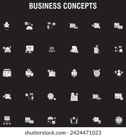 Set of Web icons. Search flat icons. Checklist elements. Receive file, Puzzle, tested signs. Circle buttons. Vector Simple web icons set. Universal web icon to use in web and mobile