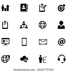 Set of web icons. Search flat icons. information technology vector illustration flat design. Minimal Teamwork in business management icon set. Thin line icons set. Icons for business, management,