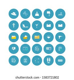 Set of web icons. Social, creation and bussiness icons in a circle on white isolated background.