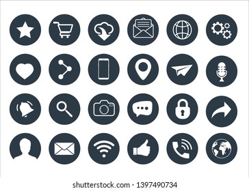 1,798,247 Rounded web icons Images, Stock Photos & Vectors | Shutterstock
