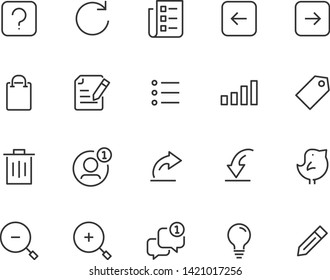 set of web icons, such as social media, add, app, tag, link, button