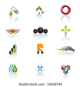 Conjunto de ícones da Web. Vetor.