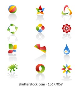 Set of Web Icons. Vector.