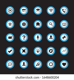 Set of Web icons vector