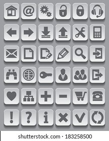 Set of web icons. Vector illustration
