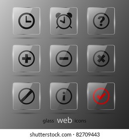 Set of web icons. Vector illustration. Eps 10