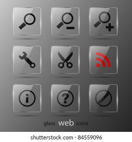 Set of web icons. Vector illustration. Eps 10