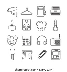 Set of web icons for website and communication