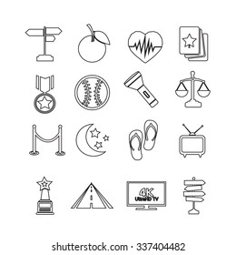 Set of web icons for website and communication