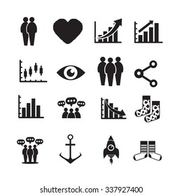 Set of web icons for website and communication