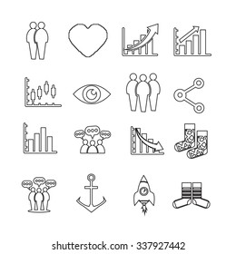 Set of web icons for website and communication