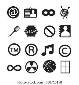 Set of web icons for website and communication