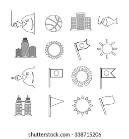Set of web icons for website and communication