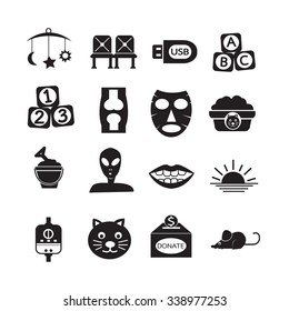 Set of web icons for website and communication