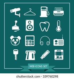 Set of web icons for website and communication