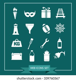 Set of web icons for website and communication