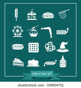 Set of web icons for website and communication
