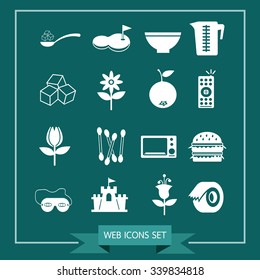 Set of web icons for website and communication