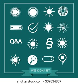 Set of web icons for website and communication