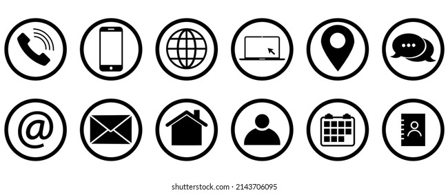 Conjunto de iconos web. Para tu sitio web y smartphone. Ilustración del vector