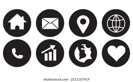 Conjunto de iconos web. Para tu Sitio web y smartphone. Ilustración vectorial