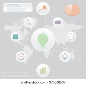Set of web icons.Vector illustration.