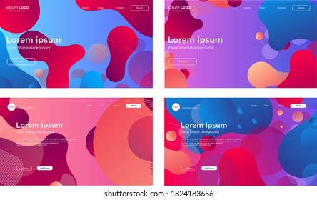 Set of web landing page design templates for business, Education and Ecommerce. Modern vector illustration concepts for website and mobile website development. Easy to edit and customize.