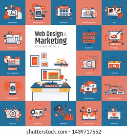 SET OF WEB AND MARKETING COLLECTION