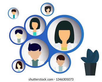 Set of web page design templates for  medical support, health care, laboratory, medical services. Modern vector illustration concepts for website and mobile website development