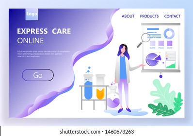 Set of web page design templates for family doctor, pediatric clinic, healthy life. Modern vector illustration concepts for website and mobile website development.