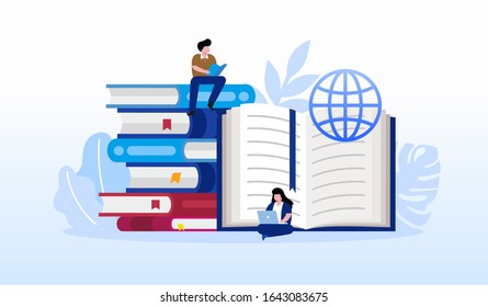 Set of web page design templates for online education, training and courses, learning, video tutorials. Modern vector illustration concepts for website and mobile website development.
