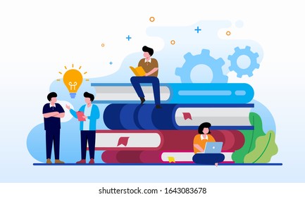 Set of web page design templates for online education, training and courses, learning, video tutorials. Modern vector illustration concepts for website and mobile website development.
