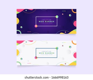 Set of web page design templates for corporate, creative, modern, Abstract. Abstract vector illustration concepts for website and mobile website development.