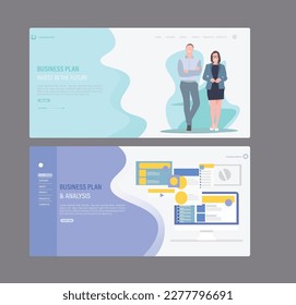 Set of web page design templates,web page design templates for business, finance and marketing.Modern vector illustration