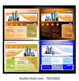 set of web sites templates