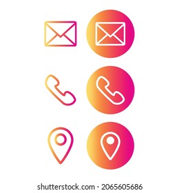 Set of web symbol for web computer and mobile, icon, vector.