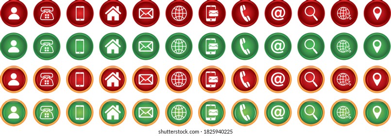 Set Websymbol für Web , leicht zu verändern Farbe und Größe, Vektorsymbole