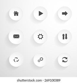 Set of web universal vector icons - eps10.