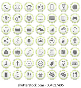 Set of web vector icons for business.